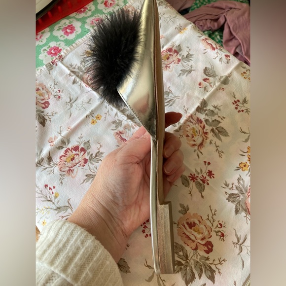 Frances Valentine Pauline Silver flats 8.5 - Picture 8 of 11